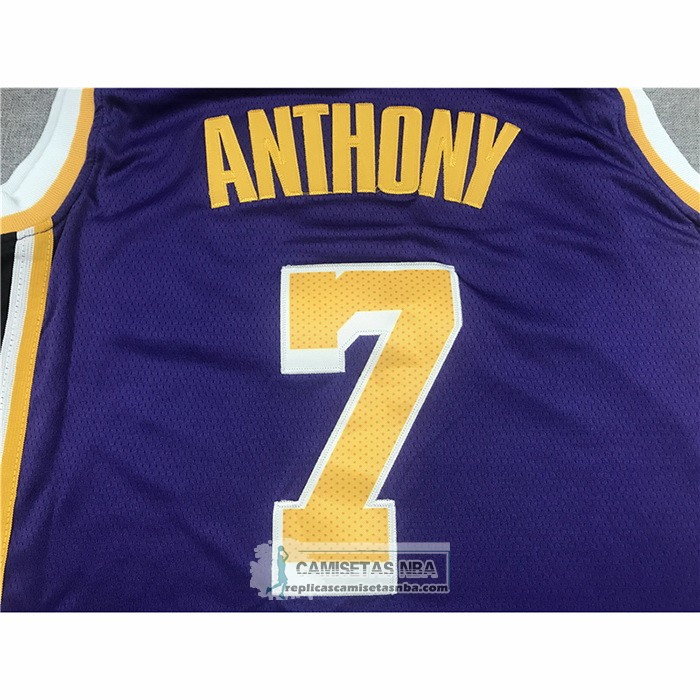 Camiseta Los Angeles Lakers Carmelo Anthony NO 7 Statement 2021 Violeta